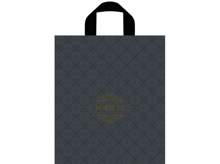 Мешок  ПВД (петля) 350*310 (95мкр) Перфекто Грэй